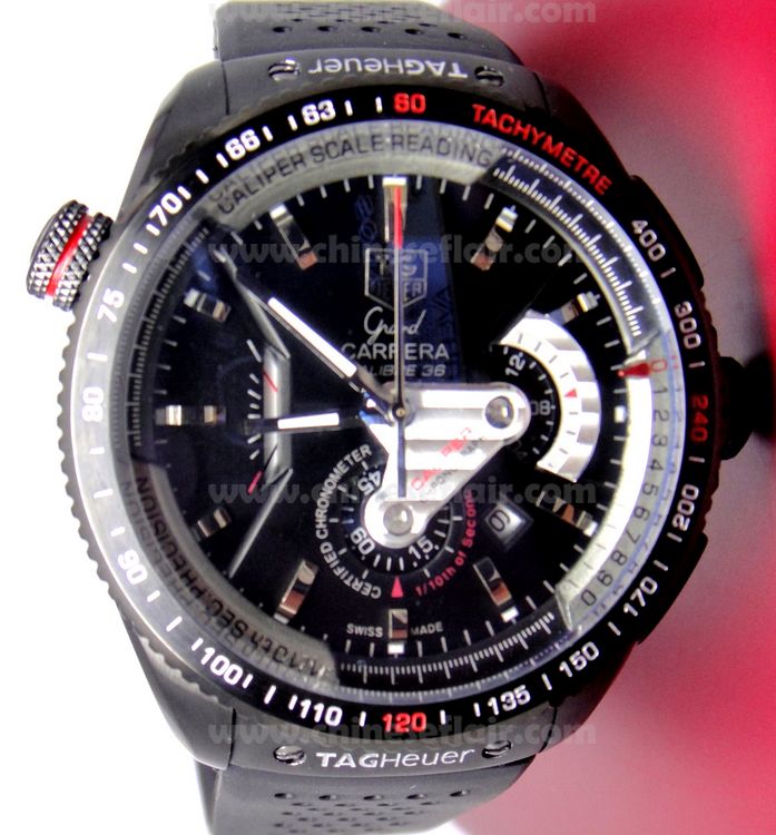 Tag Heuer Carrera Calibre 36 Fiyat Chronograph Watch Black Steel